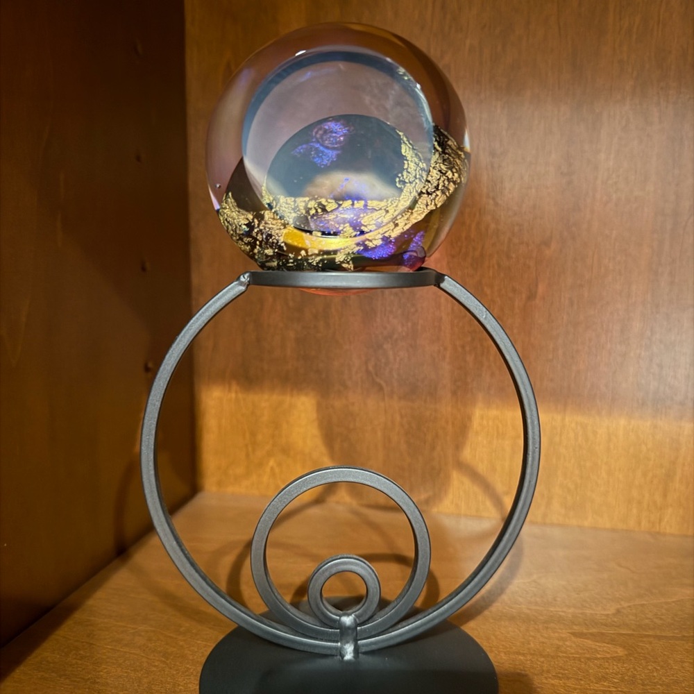 Glass Eye Studio Celestial Series Venus art glass paperweight